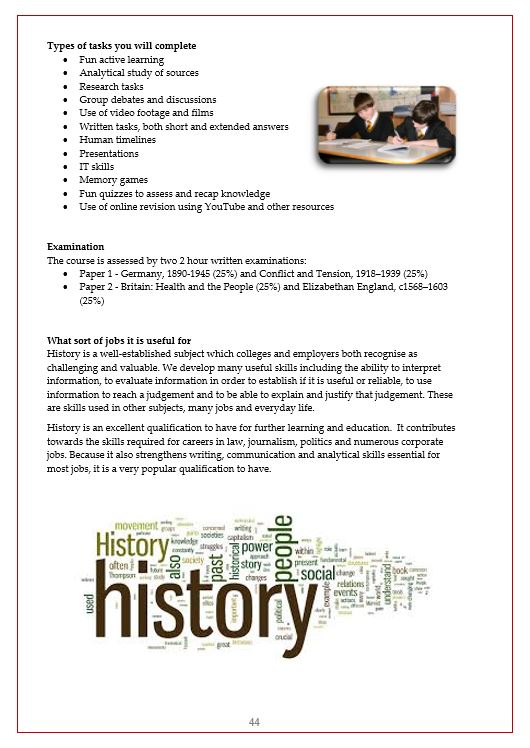 History Curriculum Information Page 2