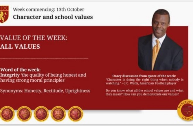 The Marlborough Science Academy - Word & Quote of the Week